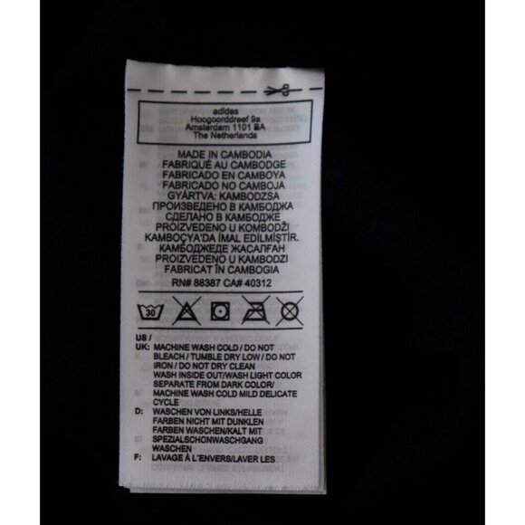 Adidas Women Medium Black Windbreaker Full Zip 3 Stripe Nylon Back Pocket Jacket - Picture 5 of 12